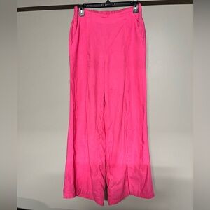 Happily Grey Pink Split Wide-Leg Pants